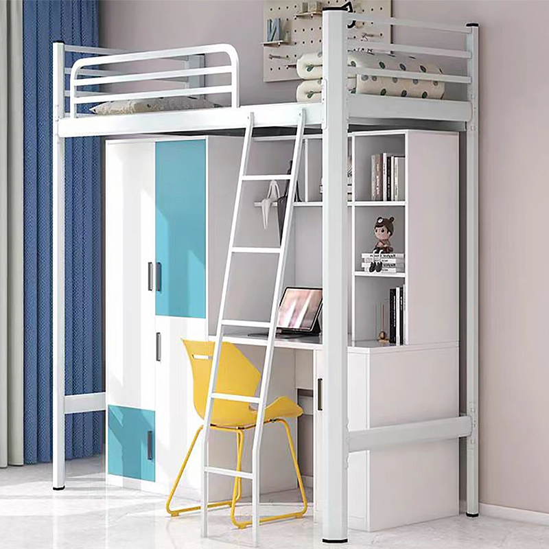 Modern Loft Bed with Desk for College Dormitories - MEI YI
