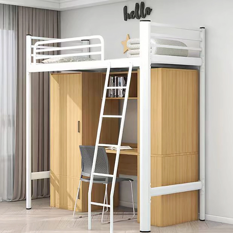 Modern Loft Bed with Desk for College Dormitories - MEI YI