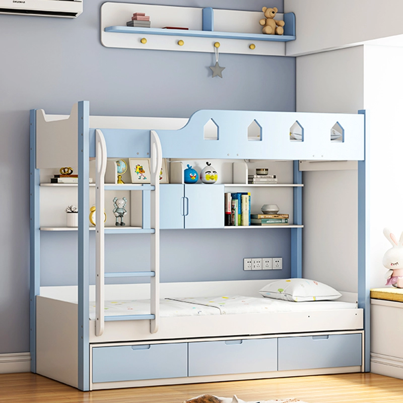 2026 Modern Wooden Bunk Bed with Storage - MEI YI