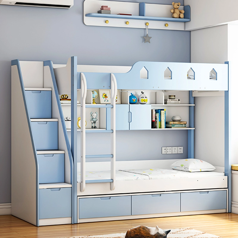 2026 Modern Wooden Bunk Bed with Storage - MEI YI