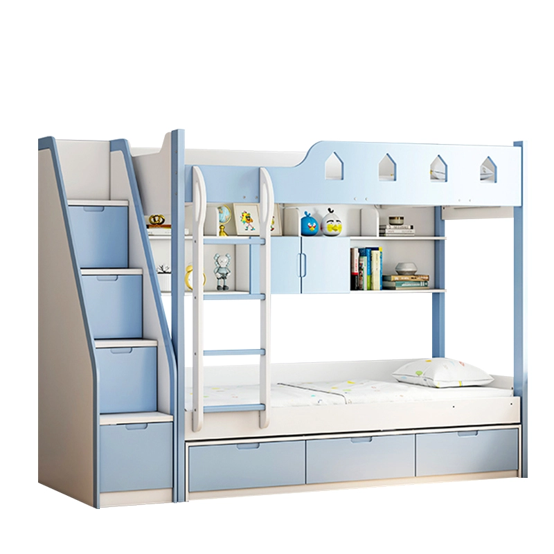 2026 Modern Wooden Bunk Bed with Storage - MEI YI
