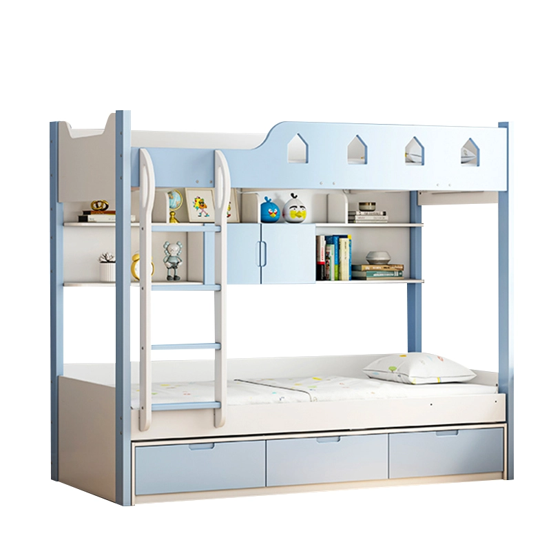 2026 Modern Wooden Bunk Bed with Storage - MEI YI