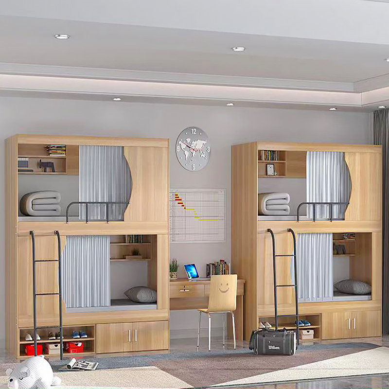 Capsule-Style Bunk Bed Set Multilayer Design for Serviced Apartment Living Space ODM Solution Provider MEIYI