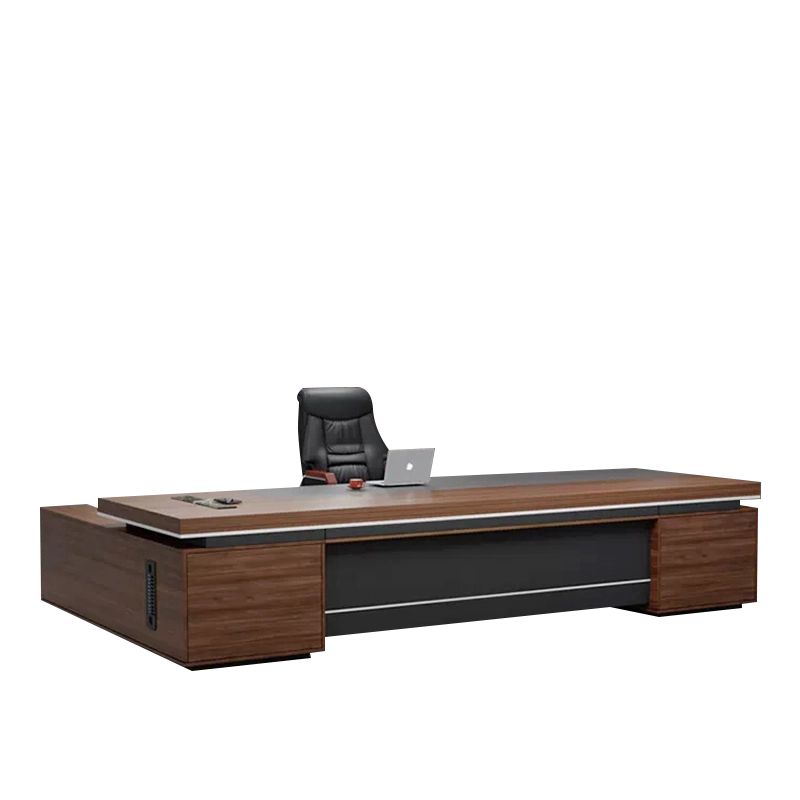 Modern Customized Classic Office Furniture L-Shaped Wooden Furniture Manager Boss Executive Desk - MEI YI