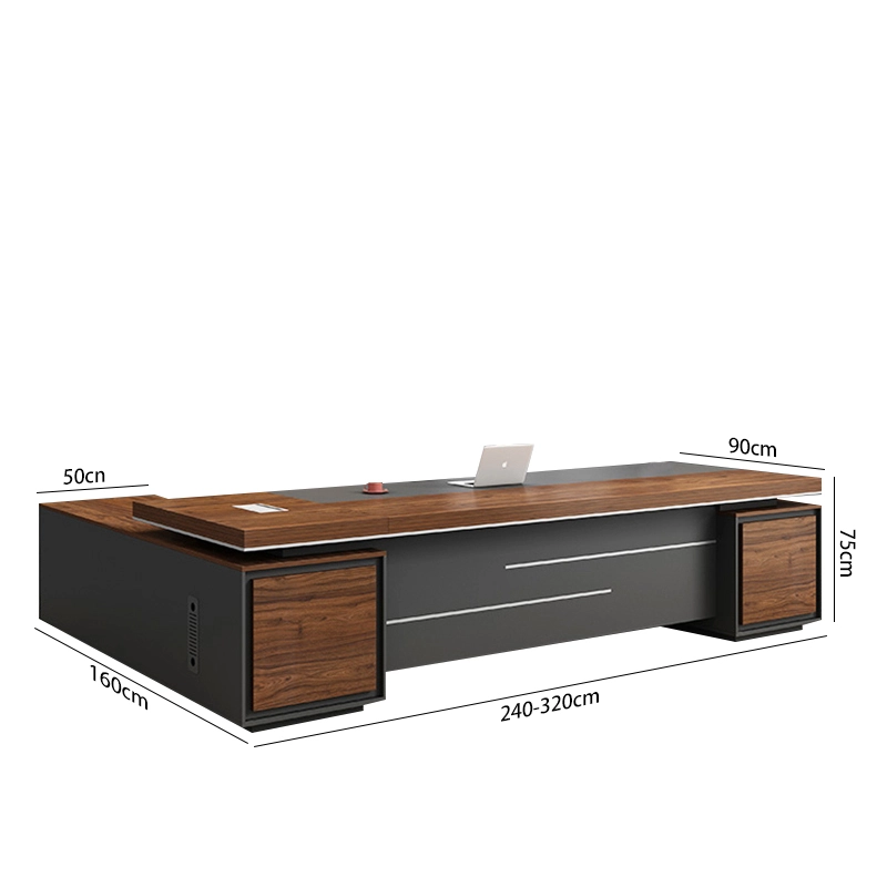 Modern Slim Profile CEO Executive Desk Chair Set High End Craft for International Enterprise Office Global Supplier MEIYI - MEI YI