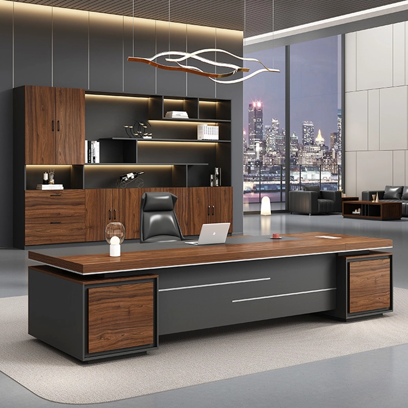 Made in China High End Modern CEO Table Set for Professional Executive Working Zone Production Base MEIYI - MEI YI