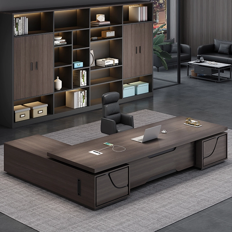 New Design Office Furniture Ceo Executive Office Desk Manager L Shape Furniture Boss Table - MEI YI