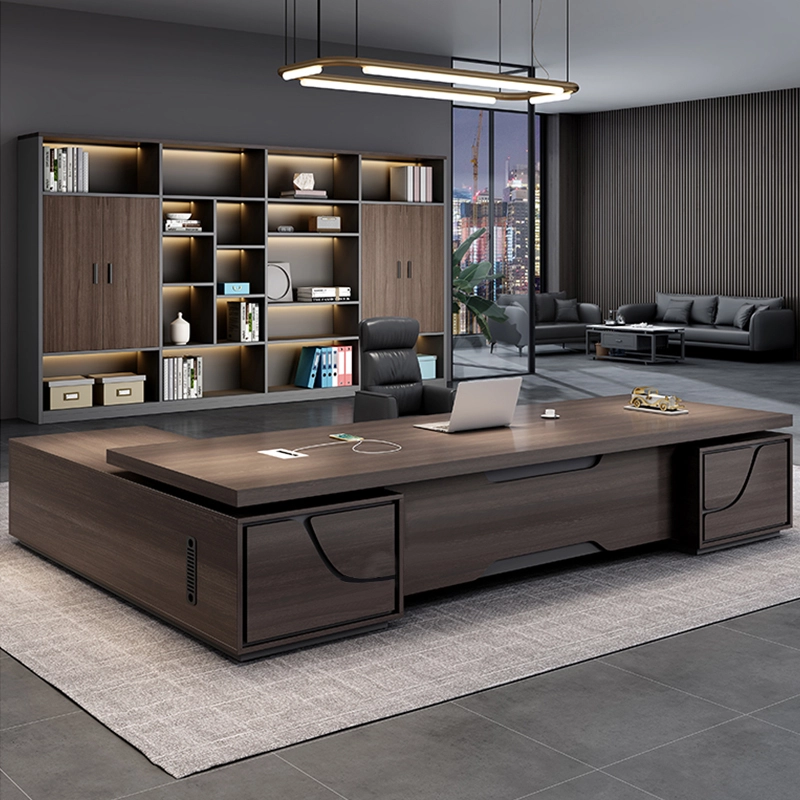 New Design Office Furniture Ceo Executive Office Desk Manager L Shape Furniture Boss Table - MEI YI