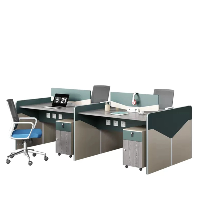 Modern 2 4 6 8 Person Set Workspace Office Building Company Furniture Computer Modular Cubicle Table Desks Workstation - MEI YI