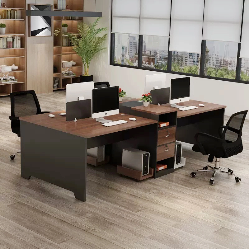 Modern Partition Workstation Desk Wooden Melamine Good Craft for Corporate Office Room Furniture Wholesaler MEIYI - MEI YI