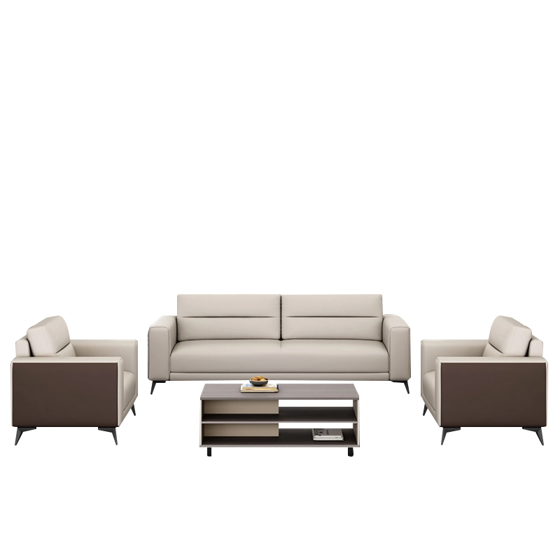 598-(3) - MEI YI Office Furniture Home Office Furniture Waiting Reception Business Office Leather Sofa Sets - MEI YI