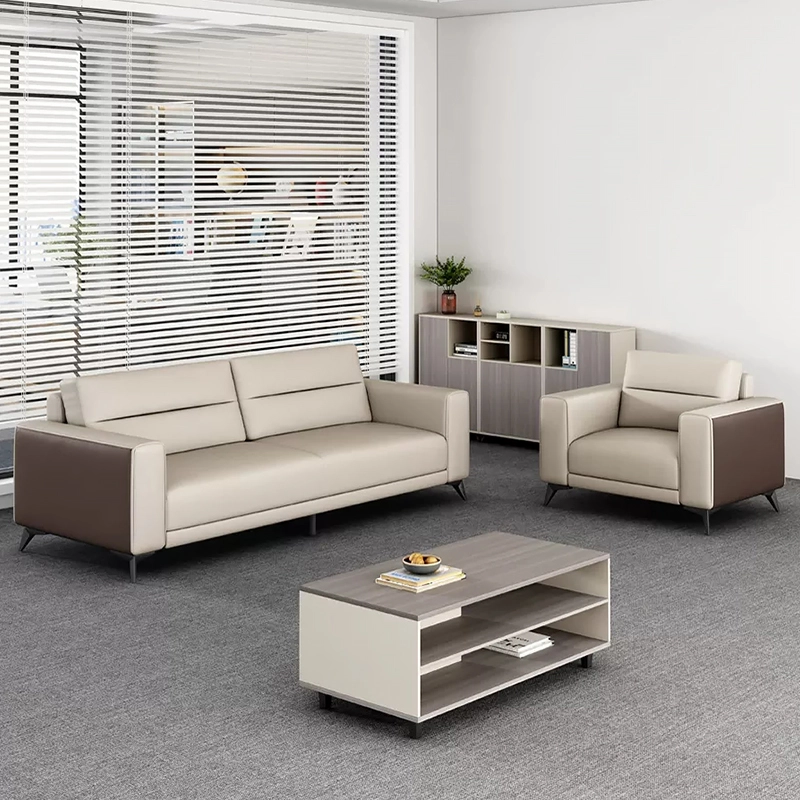 598-(5) - MEI YI Office Furniture Home Office Furniture Waiting Reception Business Office Leather Sofa Sets - MEI YI