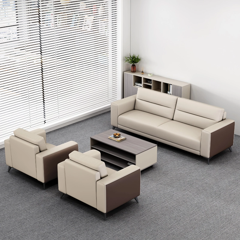 598-(6) - MEI YI Office Furniture Home Office Furniture Waiting Reception Business Office Leather Sofa Sets - MEI YI