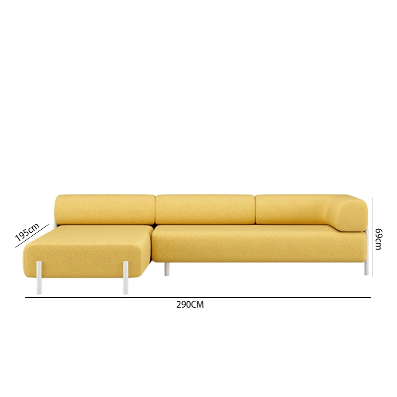 Tofu Cube Design Compression Sofa Corduroy Fabric for Compact Living Area B2B Furniture Vendor MEIYI - MEI YI