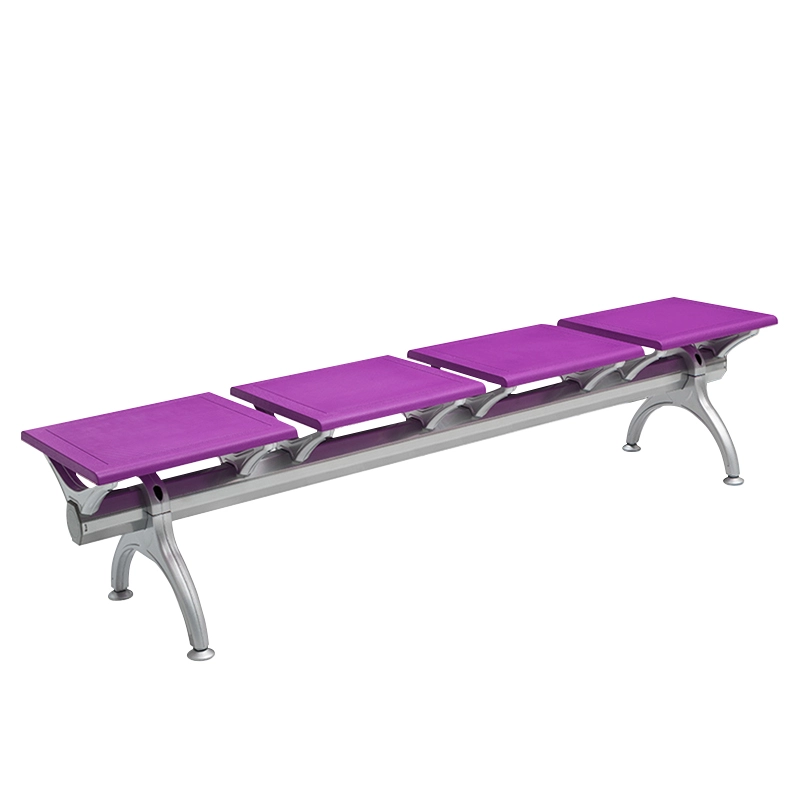 Customizable Unbacked Durable 2 3 4 5 Seater Clinic Airport Public PU Hospital Waiting Chair With Cold Rolled Steel Feet - MEI YI
