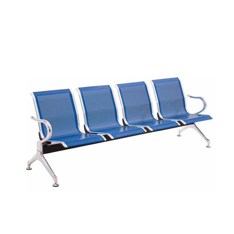 4-seats Public Waiting Chair Bus Station Subway Train Waiting Chair Metal Iron Chrome Plating Modern Chair School 1 Pc - MEI YI