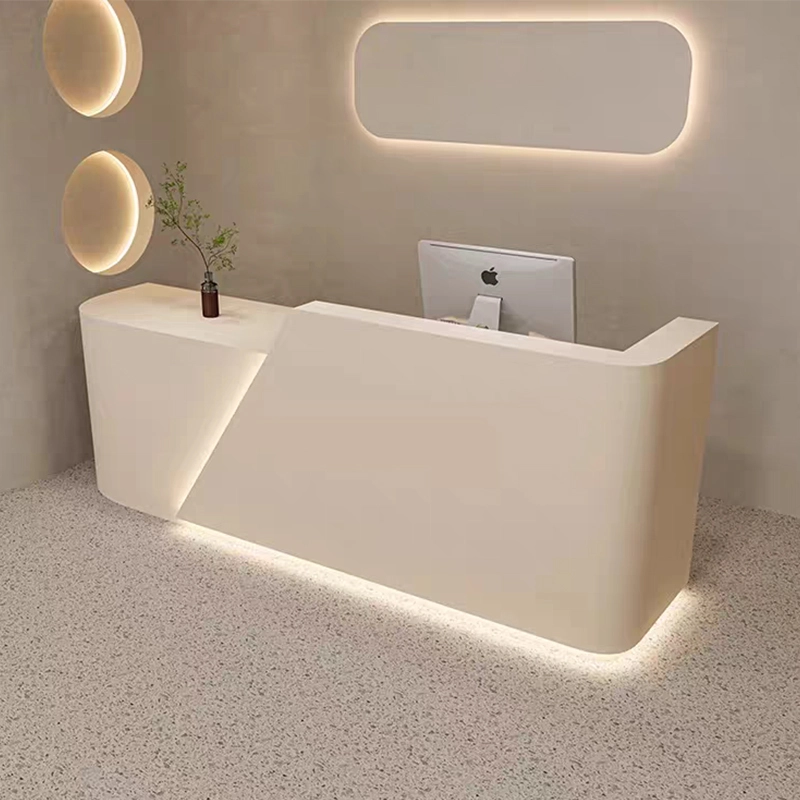 Modern Custom Reception Desk for Salons, Gyms, and Retail Spaces - MEI YI