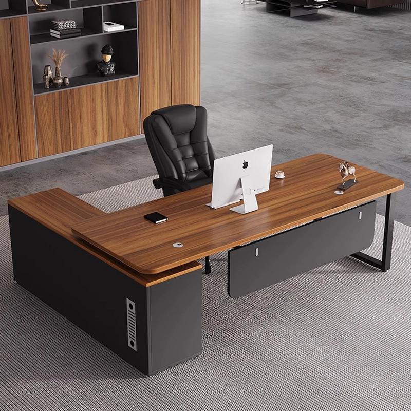 Modern Executive Office Desk Set with Ergonomic Chair - MEI YI