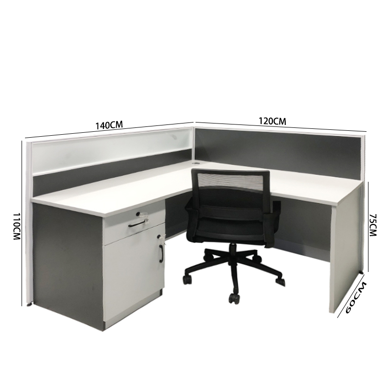 Modular office furniture modern desk workstation suitable for open employee workstations