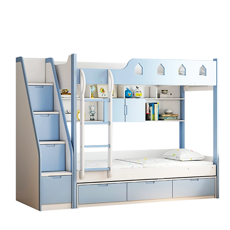 2026 Modern Wooden Bunk Bed with Storage - MEI YI