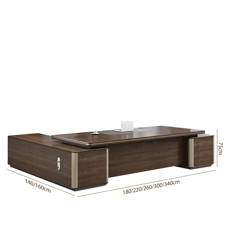 L Shaped Escritorio De Oficina Bureau Office Desk Luxury Executive Office Table and Chair Office Furniture Commercial Desk Set - MEI YI