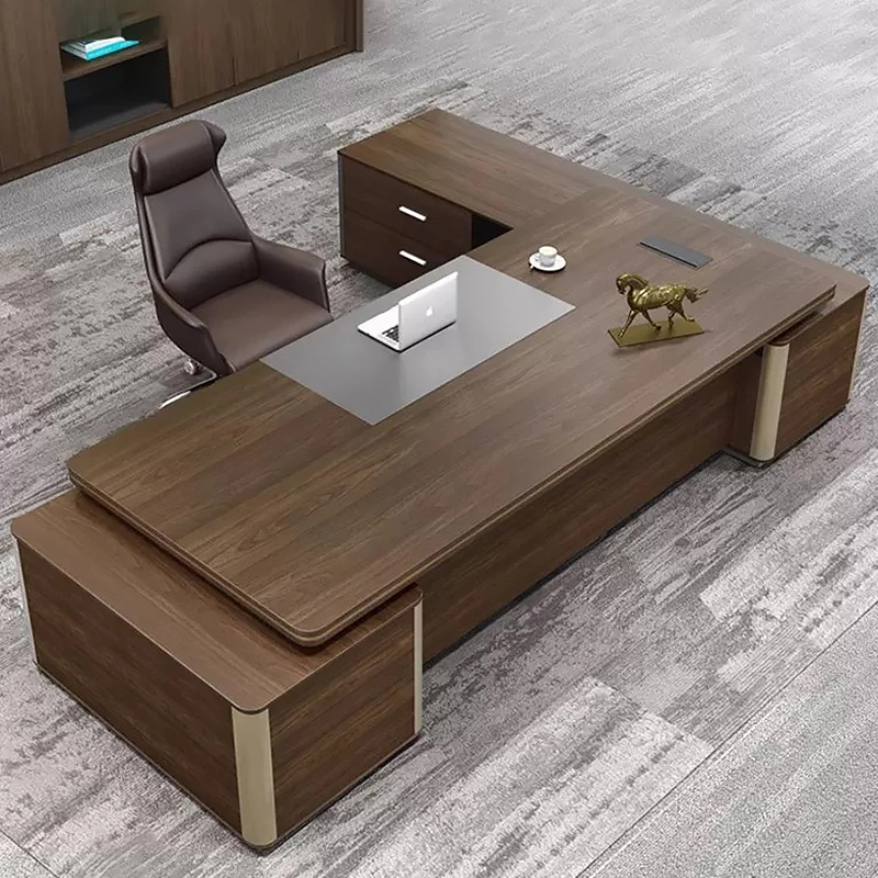 L Shaped Escritorio De Oficina Bureau Office Desk Luxury Executive Office Table and Chair Office Furniture Commercial Desk Set - MEI YI L Shaped Escritorio De Oficina Bureau Office Desk Luxury Executive Office Table and Chair Office Furniture Commercial Desk Set - MEI YI