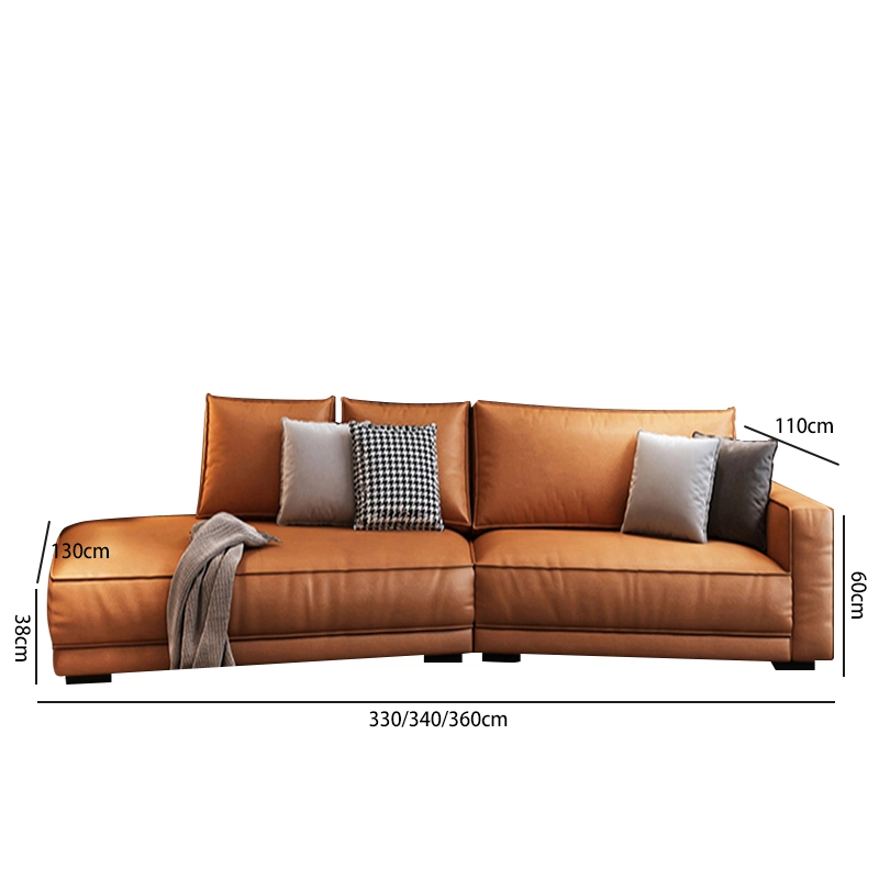 Leisure Velvet Sectional Sofa Nanotech Cloth for Residential Reception Lounge Project Contractor MEIYI - MEI YI