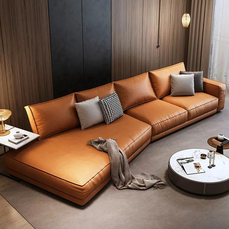 Modern Nanotech Cloth Fabric Sectional Sofa for Home Reception Leisure Area Direct Factory Supplier MEIYI - MEI YI