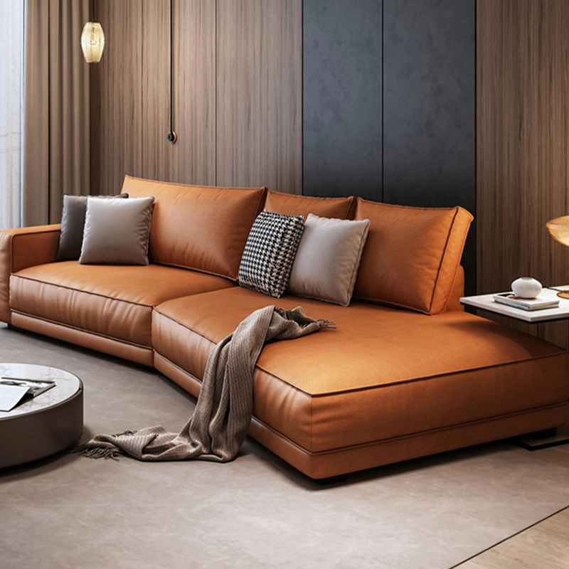 Velvet Fabric Leisure Sectional Sofa Nanotech Material for Household Living Room B2B Furniture Vendor MEIYI - MEI YI