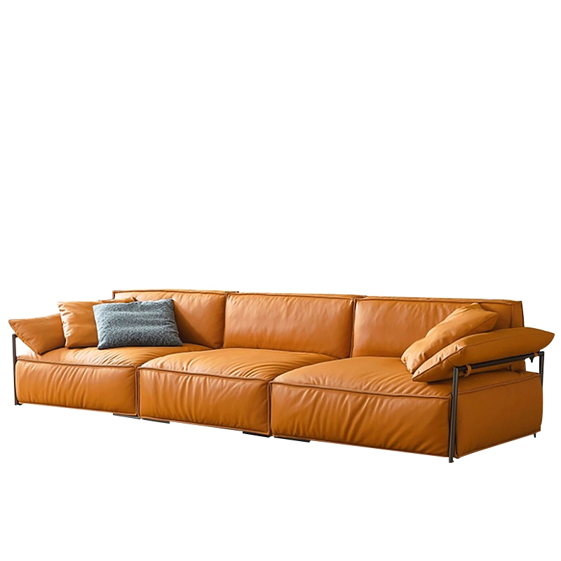 616-(2) - MEI YI Office Furniture Sofa Modern Minimalist Chinese Business Reception Leather Reception Sofa Set - MEI YI