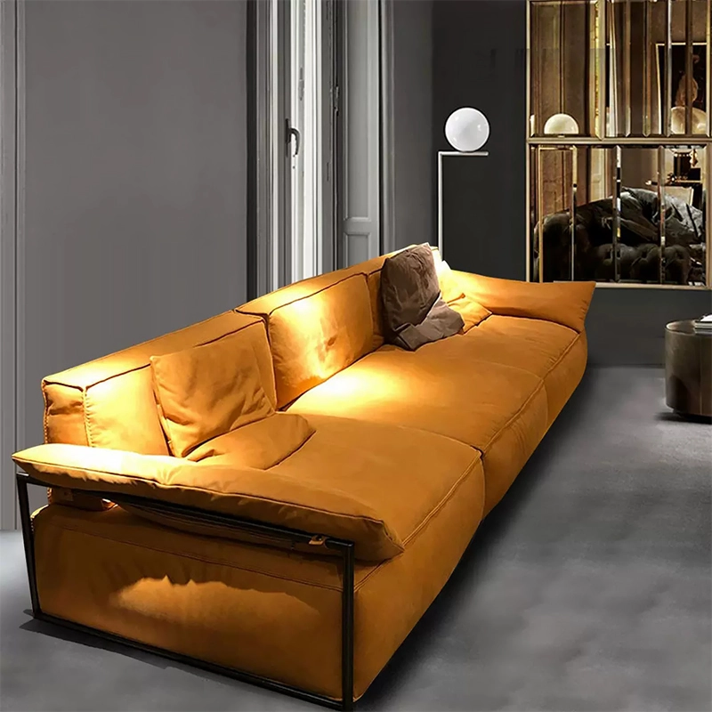 616-(6) - MEI YI Office Furniture Sofa Modern Minimalist Chinese Business Reception Leather Reception Sofa Set - MEI YI