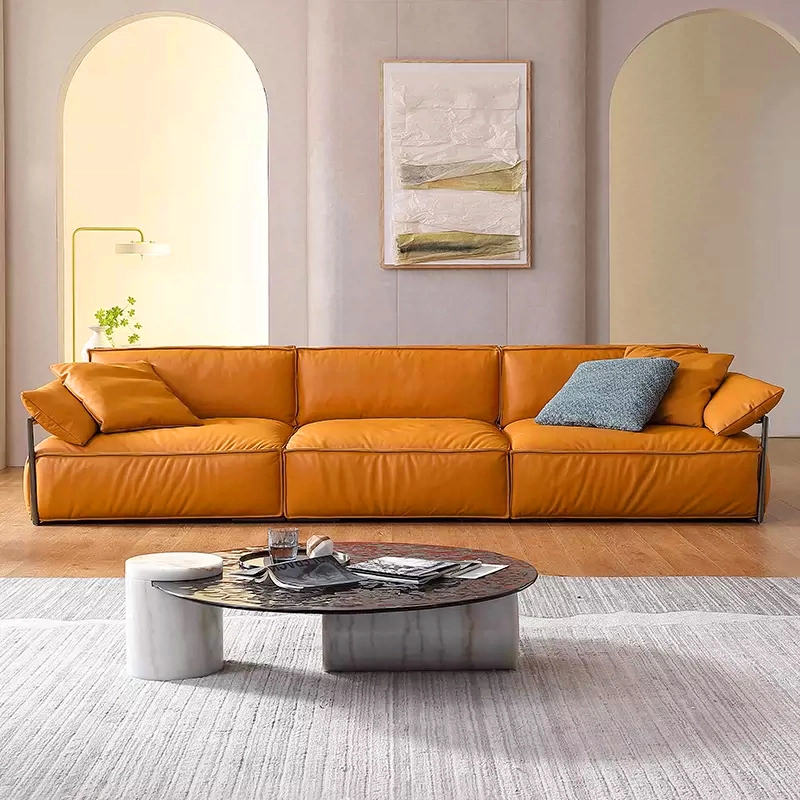 616-(8) - MEI YI Office Furniture Sofa Modern Minimalist Chinese Business Reception Leather Reception Sofa Set - MEI YI