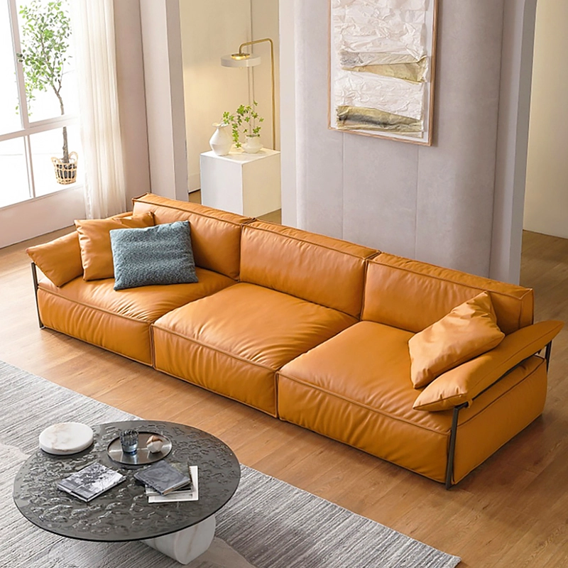 616-(9) - MEI YI Office Furniture Sofa Modern Minimalist Chinese Business Reception Leather Reception Sofa Set - MEI YI