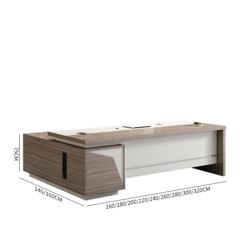 Modern Manager Office Desk Boss Table Melamine Office Furniture Executive Desk for Office - MEI YI