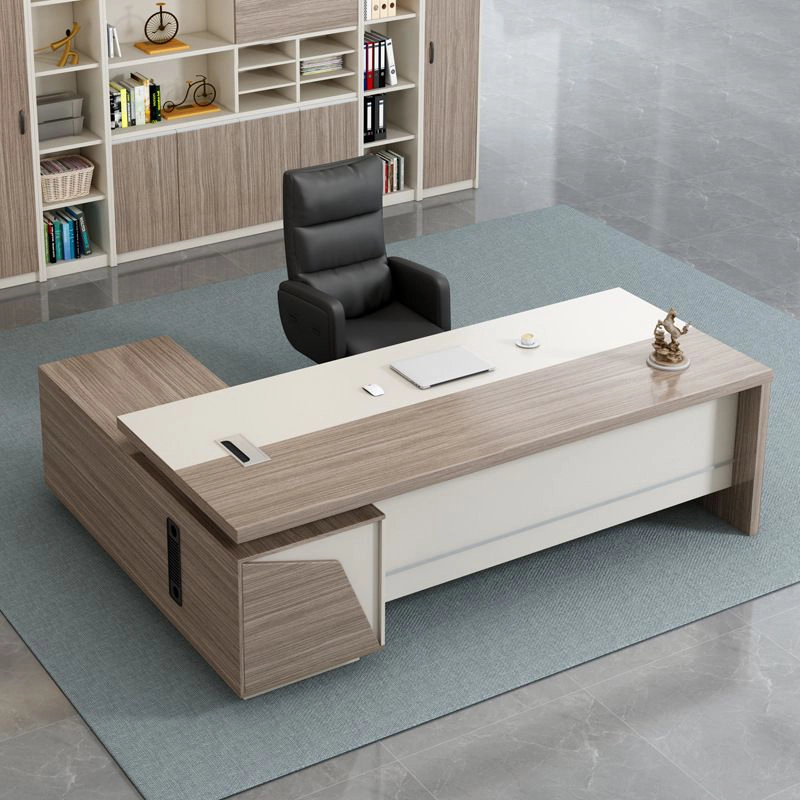 Modern Manager Office Desk Boss Table Melamine Office Furniture Executive Desk for Office - MEI YI