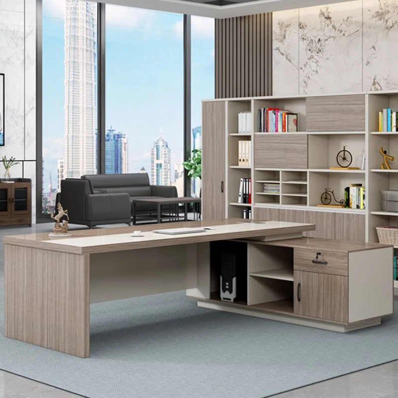 Modern Manager Office Desk Boss Table Melamine Office Furniture Executive Desk for Office - MEI YI