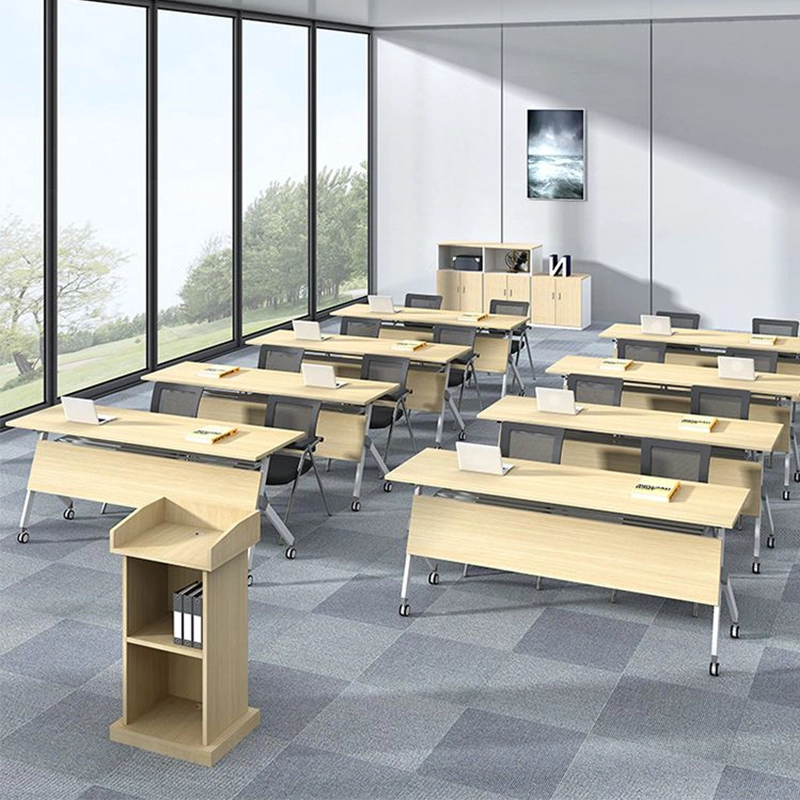 Removable Folding Modern Executive Training Table Thickened Plate Iron Frame Long Table Multifunctional Splicing Combination - MEI YI