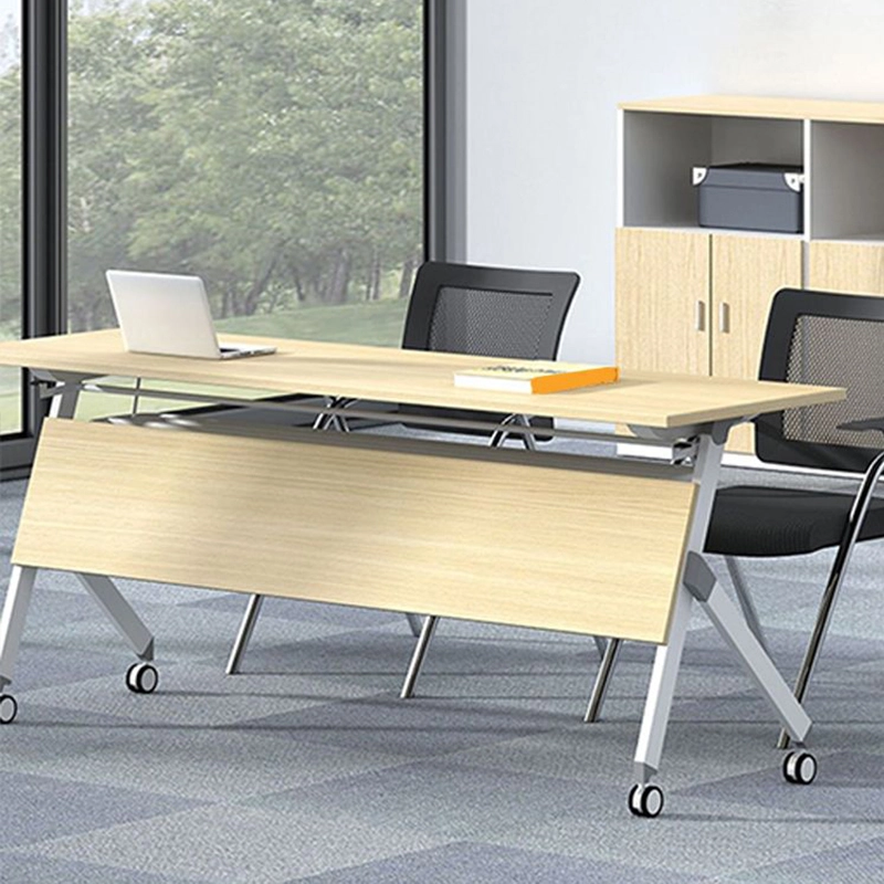 Removable Folding Modern Executive Training Table Thickened Plate Iron Frame Long Table Multifunctional Splicing Combination - MEI YI