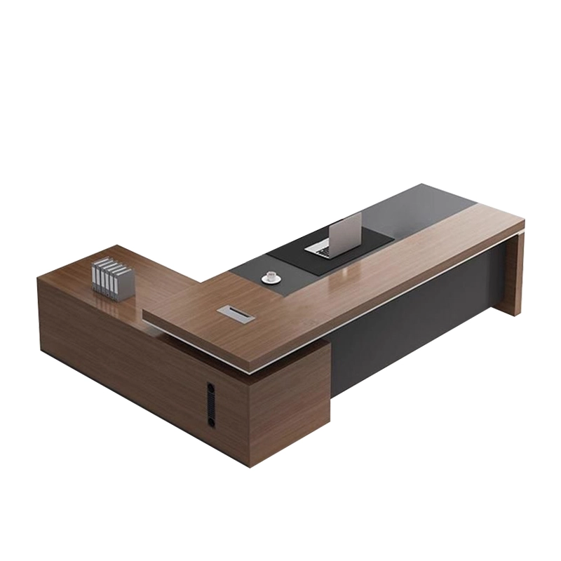 Modern L Shaped Executive Wooden Furniture for Business Manager Office ODM Solution Provider MEIYI - MEI YI