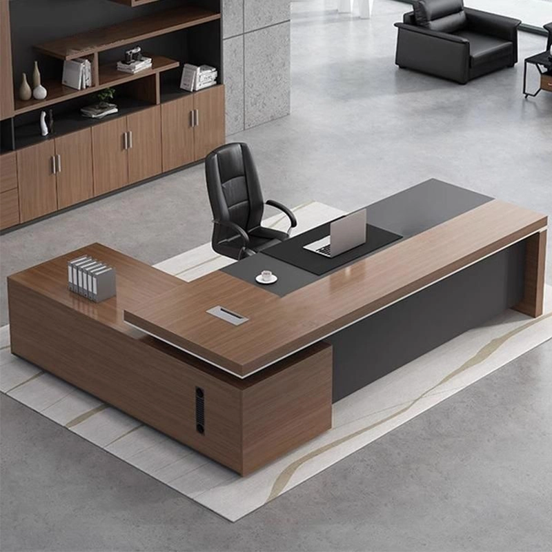 Classic Customized Boss Executive Desk L Shaped Wooden for Corporate Office Space Furniture Wholesaler MEIYI - MEI YI