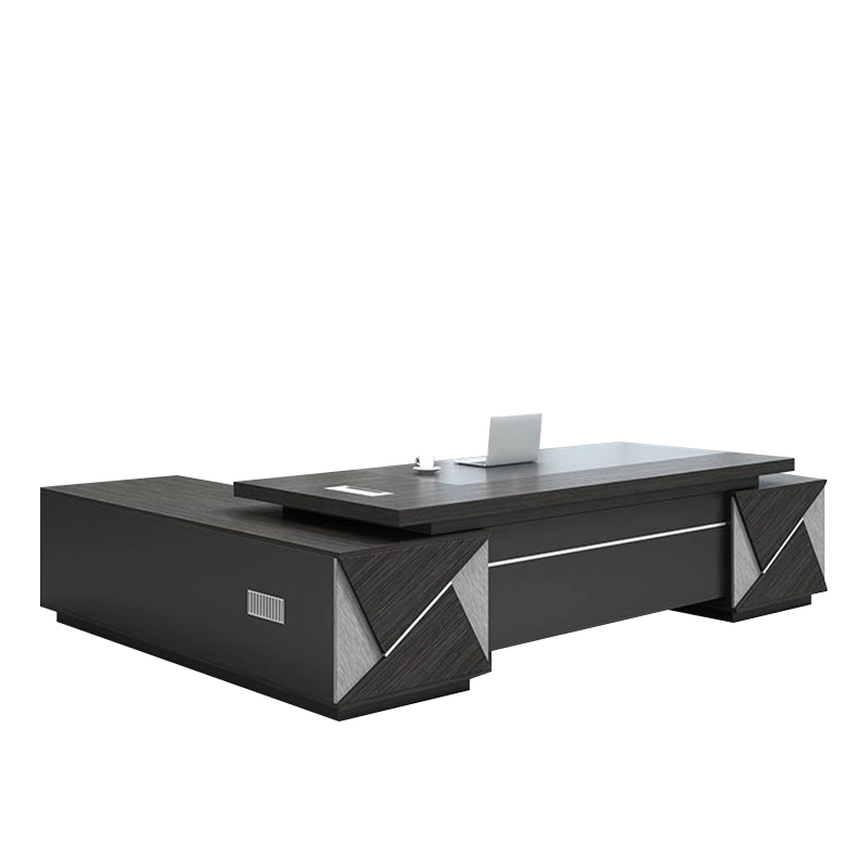 Office Wooden Executive Desk With Storage Organizer For Enterprise Management Room B2B Supplier MEIYI - MEI YI