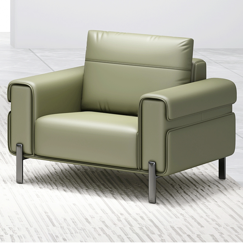 636 (11) Artistic Minimalist Leather Sofas - Contemporary Business Furniture for Office Reception & Visitor Waiting Lobby