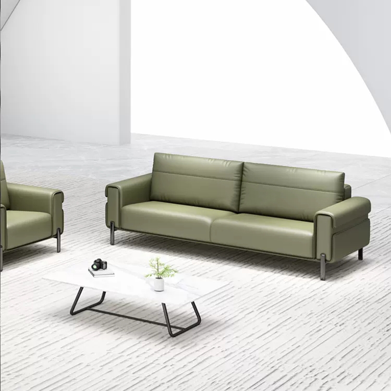 636 (9) Artistic Minimalist Leather Sofas - Contemporary Business Furniture for Office Reception & Visitor Waiting Lobby