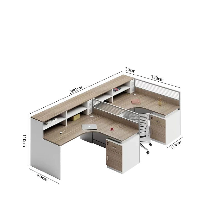 For 4 to 6 Person Modular Workstation Aluminum Glass Barrier Office Table Combination Furniture Office Chairs and Desk - MEI YI For 4 to 6 Person Modular Workstation Aluminum Glass Barrier Office Table Combination Furniture Office Chairs and Desk - MEI YI