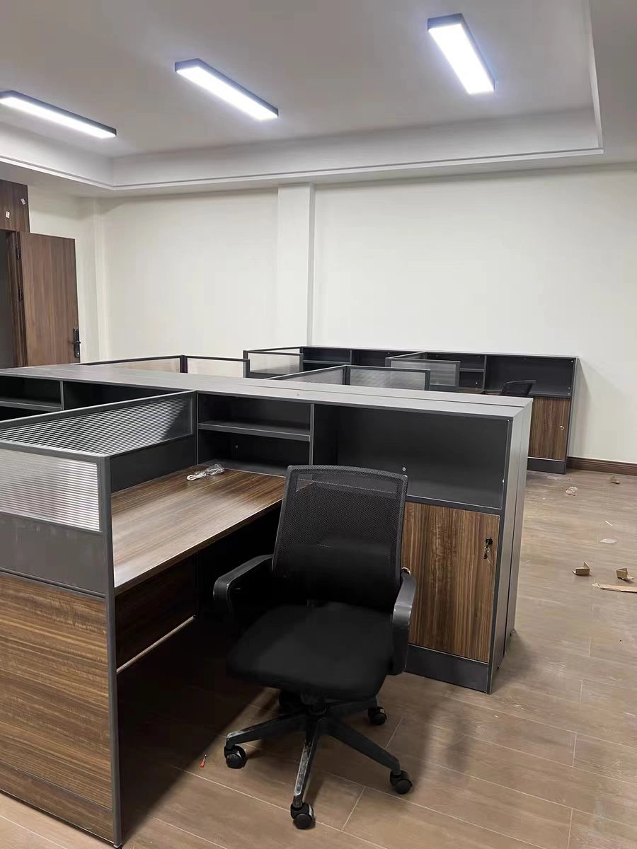 Modern Office Cubicle Workstation With High Cabinet for Staff Working Space OEM Manufacturer MEIYI - MEI YI