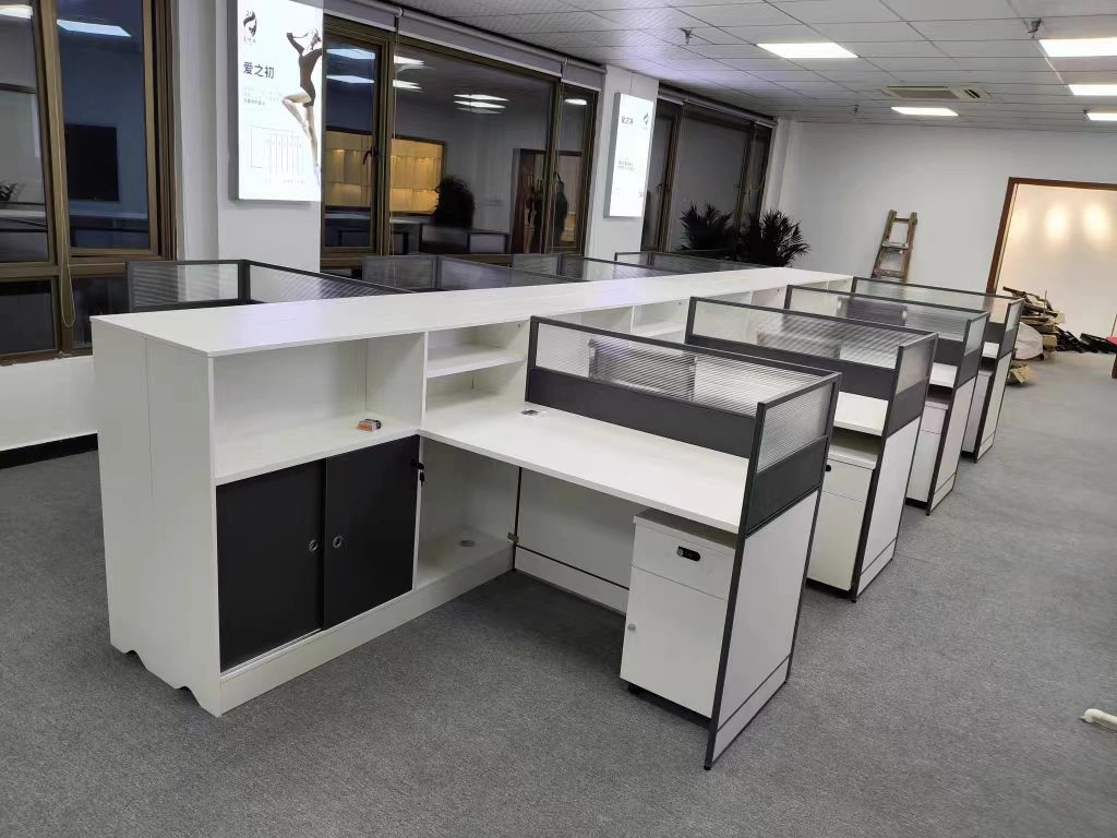 Office Cubicle Workstation Desk With High Cabinet for Urban Business Staff Room Factory Producer MEIYI - MEI YI