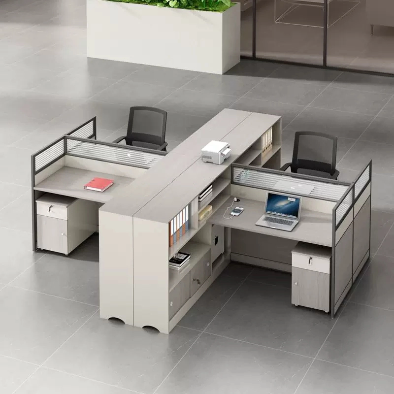 Office Workstation Desk Furniture With High Cabinet for Commercial Staff Area Direct Factory Supplier MEIYI - MEI YI