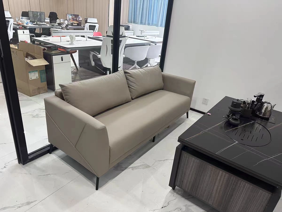 645-(17) - MEI YI Modern Commercial Office Reception Sofa Set – Leather Office Couch for Professional Office Furniture Layouts - MEI YI