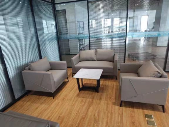 645-(18) - MEI YI Modern Commercial Office Reception Sofa Set – Leather Office Couch for Professional Office Furniture Layouts - MEI YI