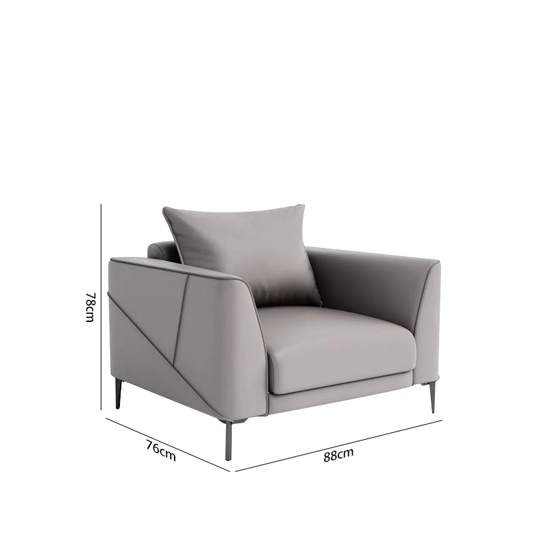 645-(6) - MEI YI Modern Commercial Office Reception Sofa Set – Leather Office Couch for Professional Office Furniture Layouts - MEI YI